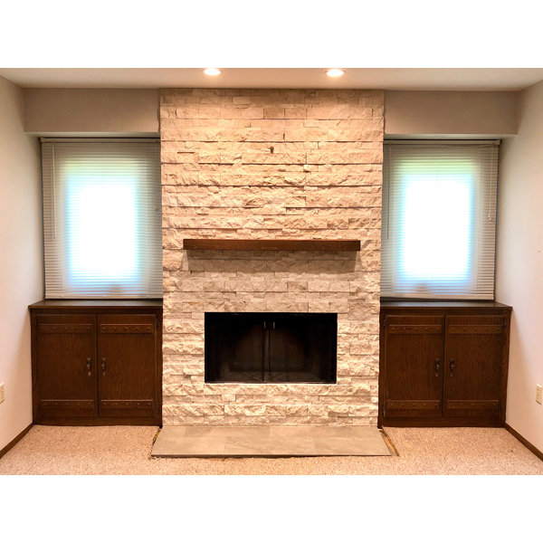 Millwood Pines Juna Floating Wood Fireplace Shelf Mantel & Reviews